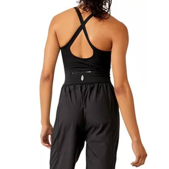 Free People Movement Righteous Onesie In Black size L NWT - Picture 2 of 6